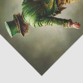 Dancing Leprechaun Irish Portrait FD6L Decoupage Tissuepapier (Detail)