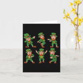 Dancing Leprechauns St Patrick's Day Funny Boys Gi Kaart (Gele Bloem)