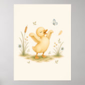Dancing Little Duck Nursery Poster (Voorkant)