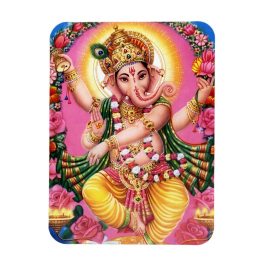 Dancing Lord Ganesha Magneet (Verticaal)