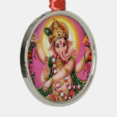 Dancing Lord Ganesha Metalen Ornament (Rechts)