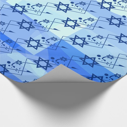 Dancing Magen David Cadeaupapier (Hoek)