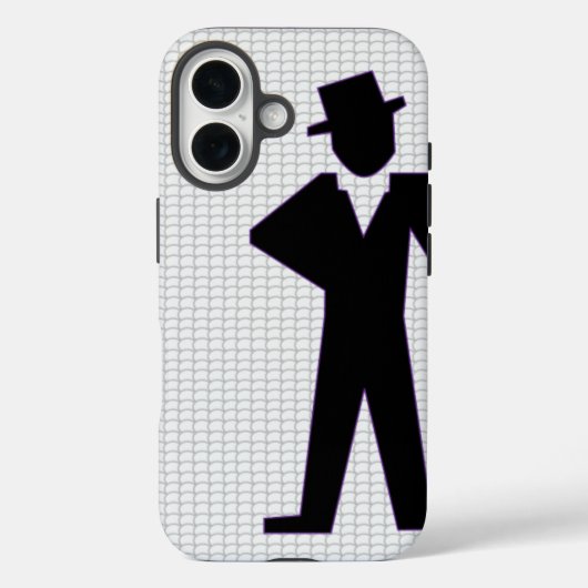 Dancing Man iPhone 16 Hoesje (Achterkant)