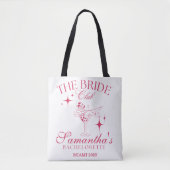 Dancing Martini Bruid Club Tote Bag (Voorkant)