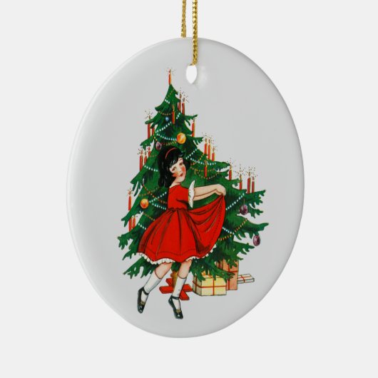 Dancing Meisje Kerstboom Ornament (Rechts)
