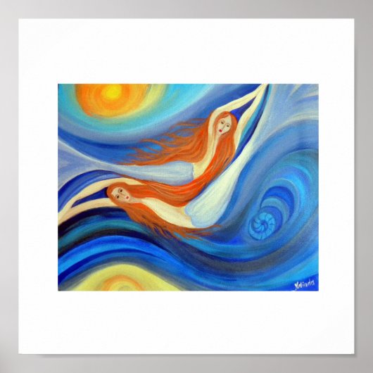 Dancing Mermaids Poster (Voorkant)