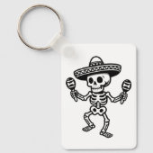 Dancing Mexican Skeleton Sleutelhanger (Voorkant)