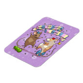 Dancing Mice Naam & Leeftijd Happy Birthday Party Magneet (Linkerzijde)