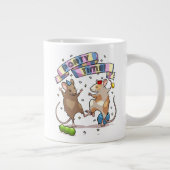 Dancing Mice Party Time Banner Confetti & Ballonne Grote Koffiekop (Rechts)