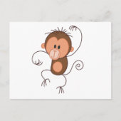 Dancing Monkey Briefkaart (Voorkant)