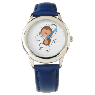 Dancing Monkey Kinder Verstelbare Strap Horloge