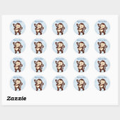 Dancing Monkey Stickers Envelope Seals (Vel)