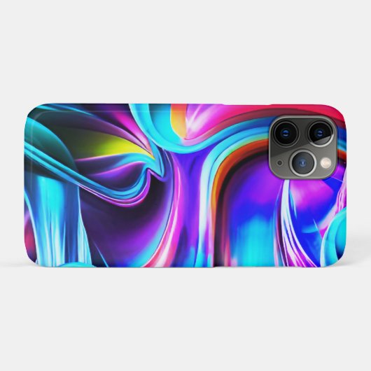 Dancing Neon Lights- blue Case-Mate iPhone Case (Achterkant (horizontaal))