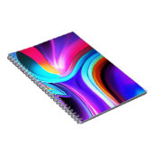 Dancing Neon Lights- blue Notitieboek (Rechterzijde)