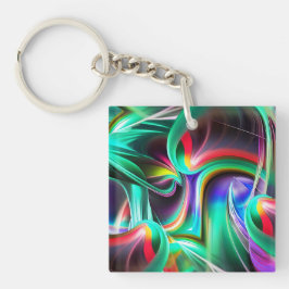 Dancing Neon Lights Sleutelhanger