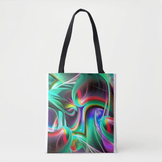 Dancing Neon Lights Tote Bag (Voorkant)