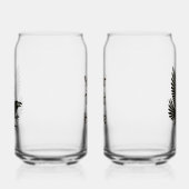 Dancing Norse Raven Blikvorm Glas (Links)