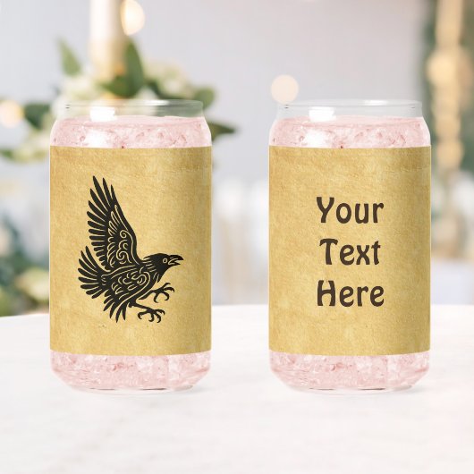 Dancing Norse Raven Blikvorm Glas (Insitu (Huwelijk))