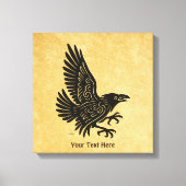 Dancing Norse Raven Canvas Afdruk (Voorkant)