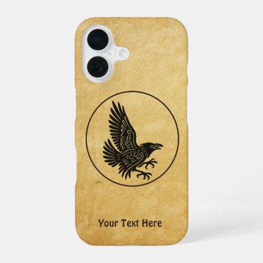 Dancing Norse Raven iPhone 16 Hoesje (Achterkant)