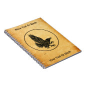 Dancing Norse Raven Notitieboek (Rechterzijde)