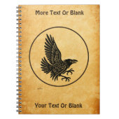 Dancing Norse Raven Notitieboek (Voorkant)