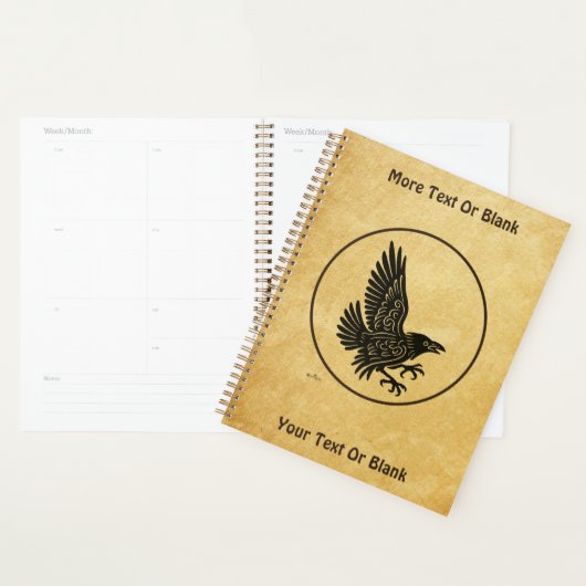 Dancing Norse Raven Planner (Display)