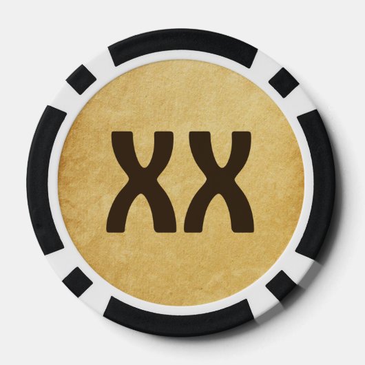 Dancing Norse Raven Poker Chips (Achterkant)