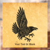 Dancing Norse Raven Raamsticker (Vel 2)