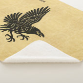 Dancing Norse Raven Sherpa Deken (3/4)