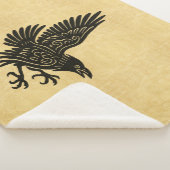 Dancing Norse Raven Sherpa Deken (3/4)