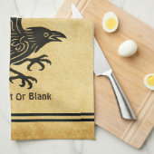 Dancing Norse Raven Theedoek (Quarter Fold)