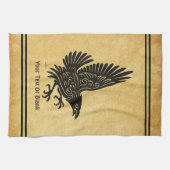 Dancing Norse Raven Theedoek (Horizontaal)
