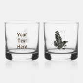 Dancing Norse Raven Whisky Glas (Achterkant)