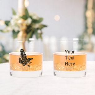 Dancing Norse Raven Whisky Glas