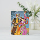 Dancing Nymphe and Musician briefkaart (Staand voorkant)