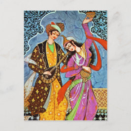 Dancing Nymphe and Musician briefkaart