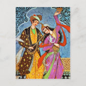 Dancing Nymphe and Musician briefkaart (Voorkant)