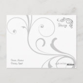 Dancing Nymphe en Musician Briefkaart (Achterkant)