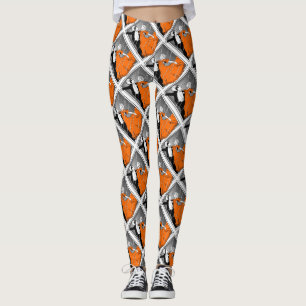 Dancing paar Ballroom Retro Print Leggings