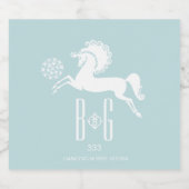 Dancing Paard Fles van Liquor Label Likeurfles Etiket (Enkel label)