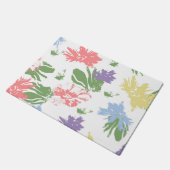 Dancing Pastel Flowers Deurmat (Schuin)