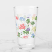 Dancing Pastel Flowers Glas (Achterkant)