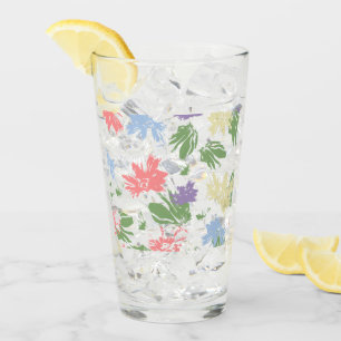 Dancing Pastel Flowers Glas