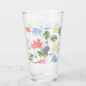Dancing Pastel Flowers Glas (Voorkant)