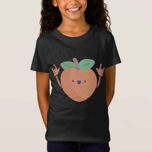 Dancing Peach Grappige Zomer Fruit Lover Dans Vega T-shirt (Voorkant)