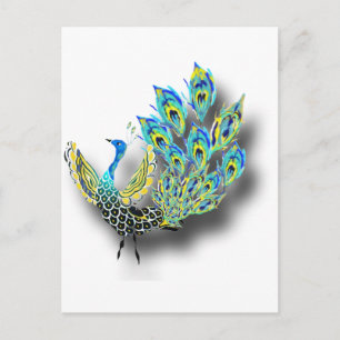 Dancing Peacock Briefkaart