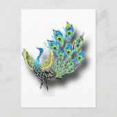 Dancing Peacock Briefkaart (Voorkant)