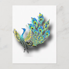 Dancing Peacock Briefkaart