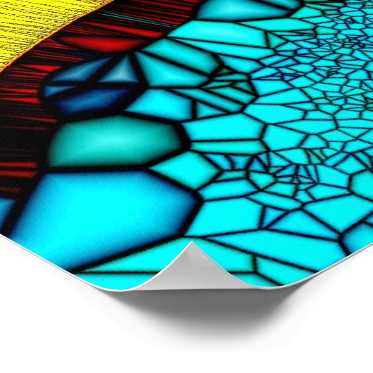 Dancing Peacock Poster (Hoek)